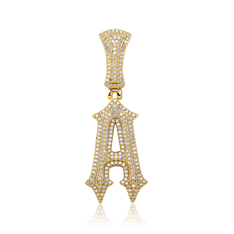 Iced Out Gothic Spikes Pendant Gold With Street Luxury Shine - Image 4