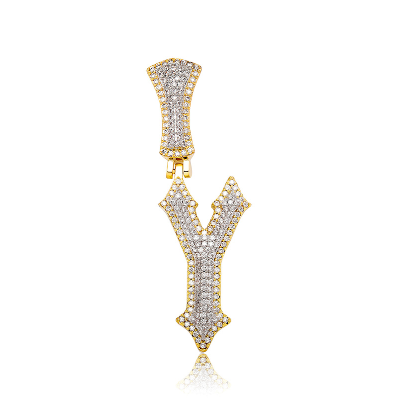 Iced Out Gothic Spikes Pendant Gold With Street Luxury Shine - Image 5