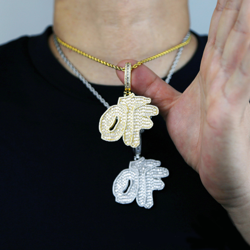 Iced Out Baguette Cut Only The Family Otf Pendant With Street Luxury Shine - Image 3