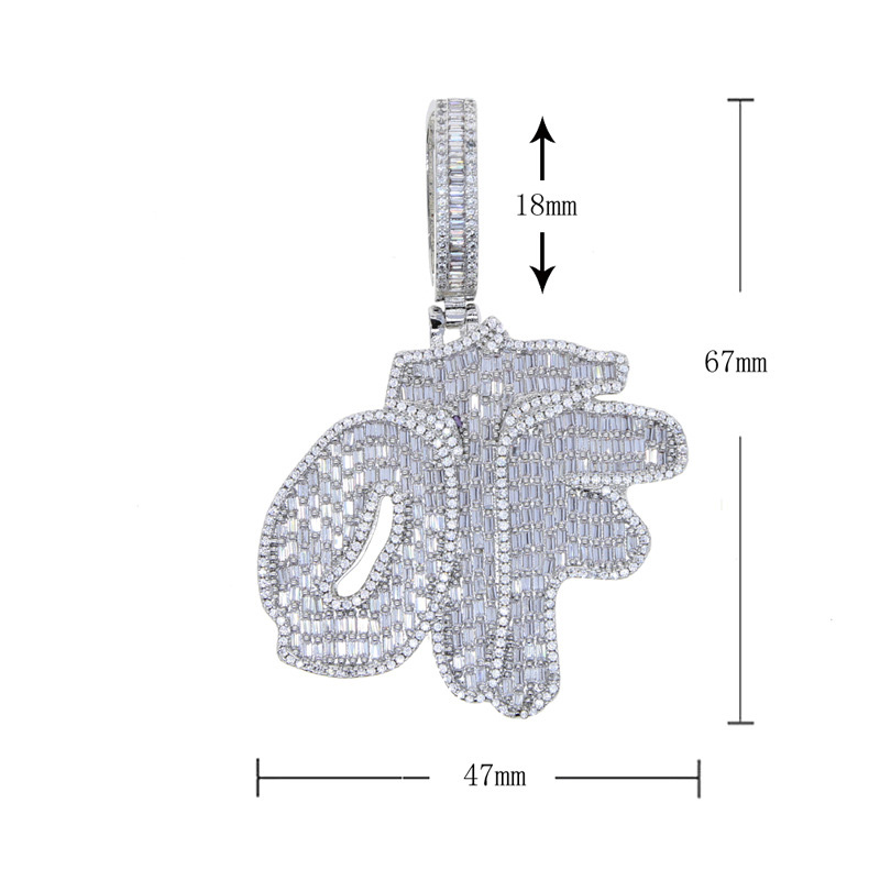 Iced Out Baguette Cut Only The Family Otf Pendant With Street Luxury Shine - Image 4