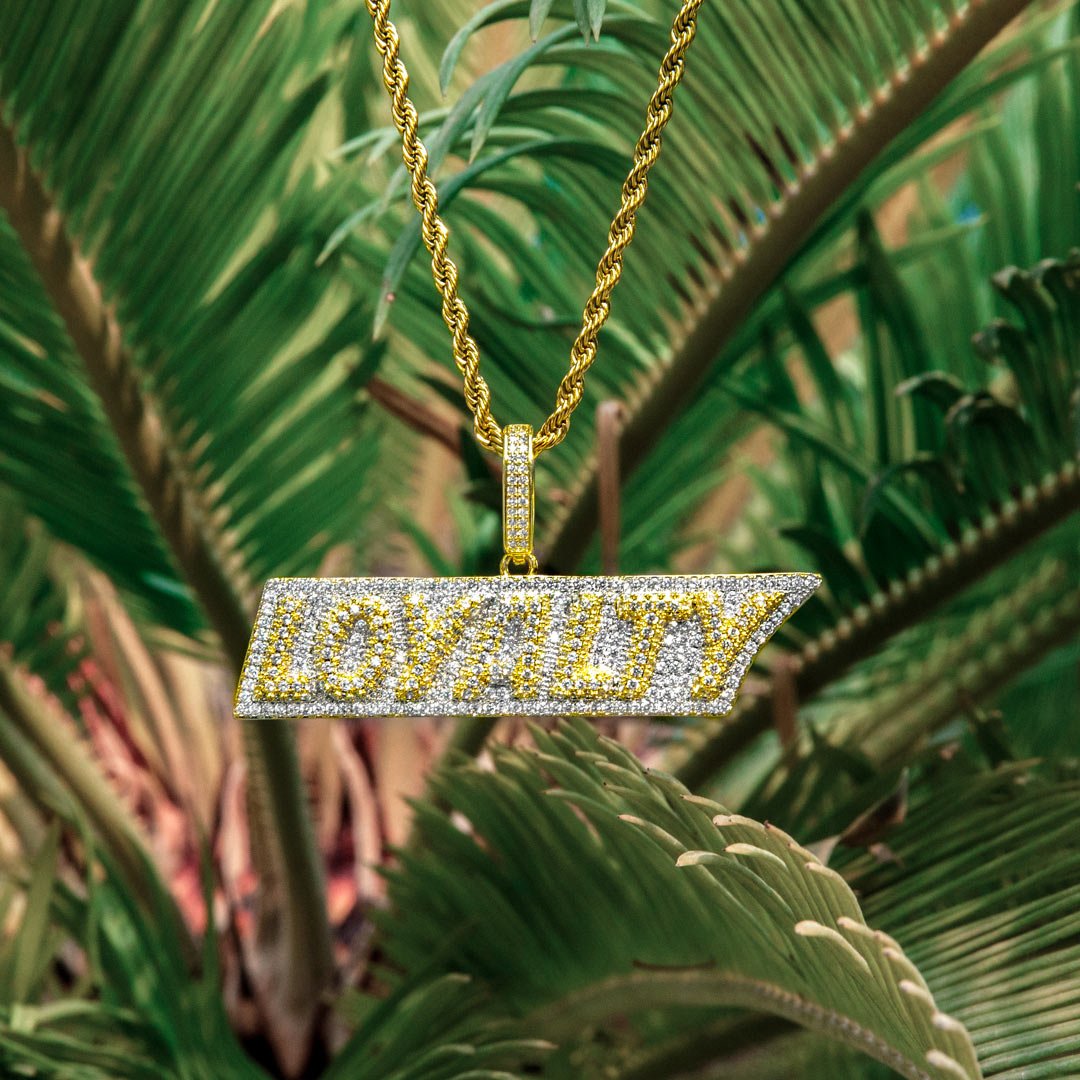 Iced Out Loyalty Pendant In Gold Gold Shine With Street Luxury - Image 3