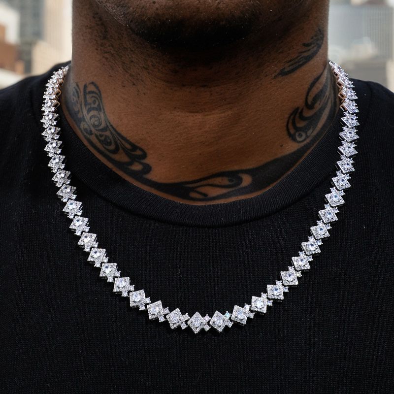 10mm Cloister Link Chain In White Gold Made For Street Luxury Energy
