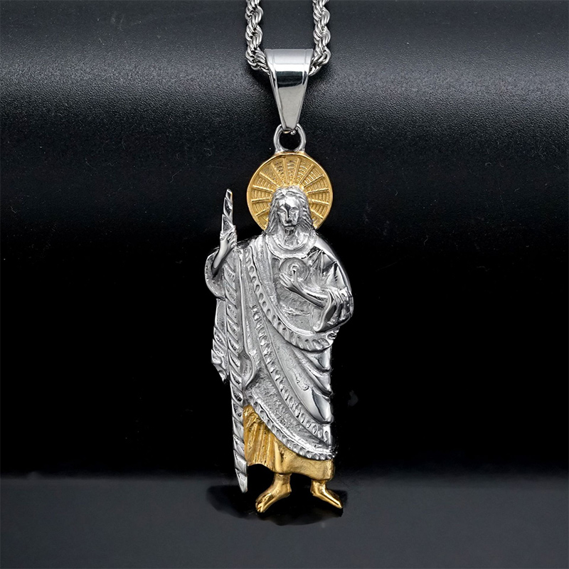 St. Jude Thaddeus Medal Pendant Bold Statement Style With Street Luxury