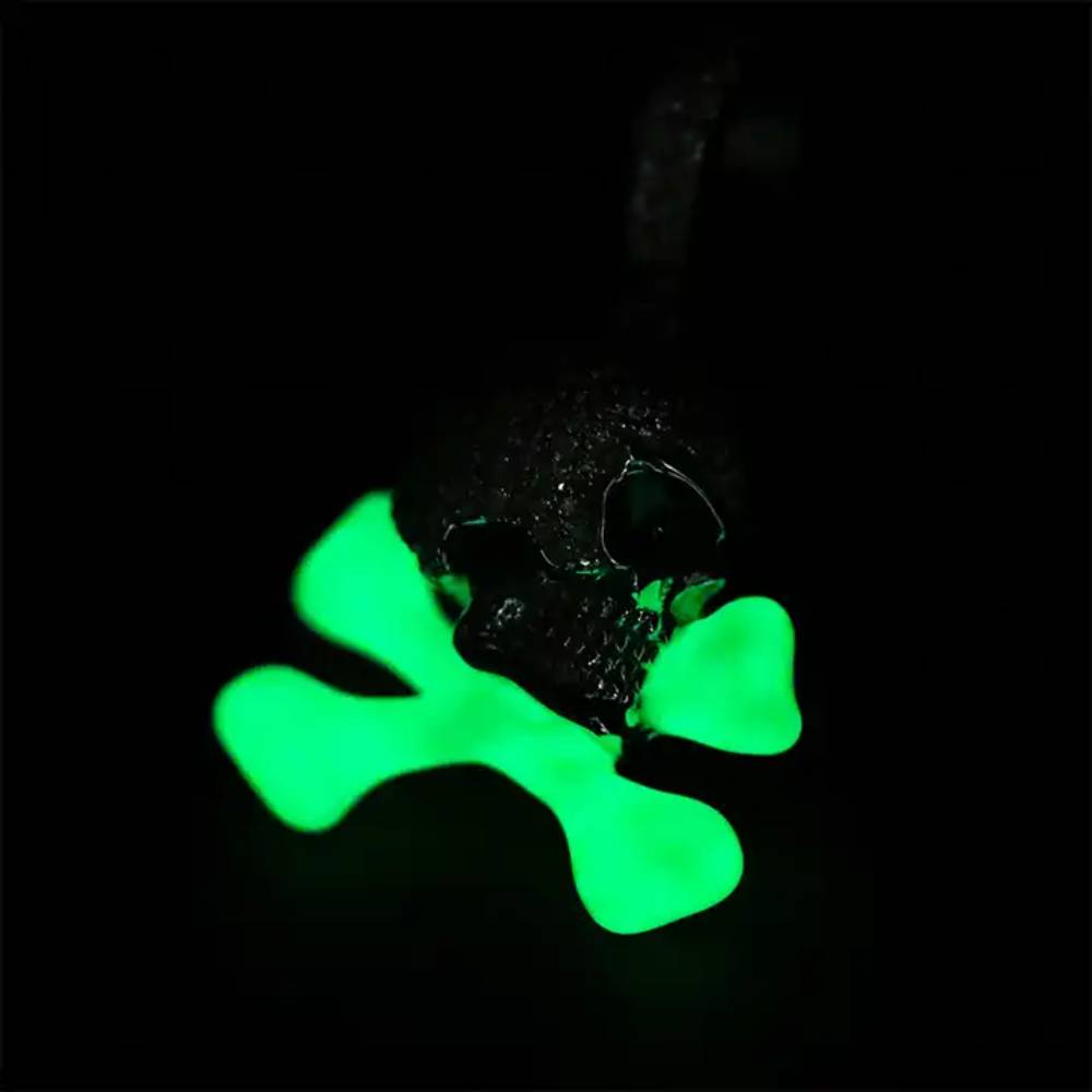 Iced Out Skull And Crossbones Luminous Pendant With Street Luxury Shine - Image 3