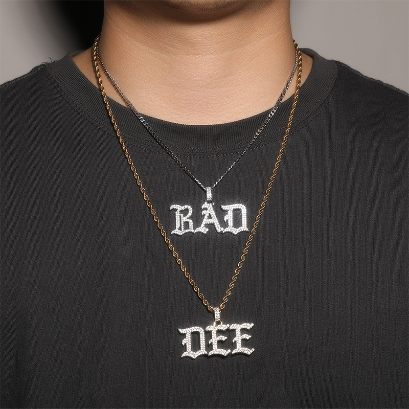 Custom Old English Name Pendant Bold Statement Style With Street Luxury - Image 6