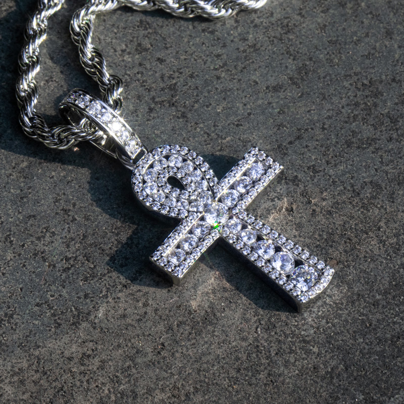Bling Diamonds Ankh Pendant Gold With Street Luxury Shine - Image 6