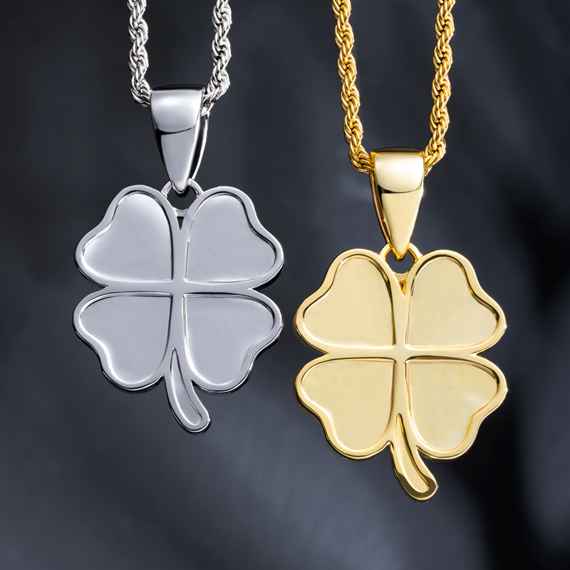 Lucky Four Leaf Clover Pendant Bold Statement Style With Street Luxury - Image 6