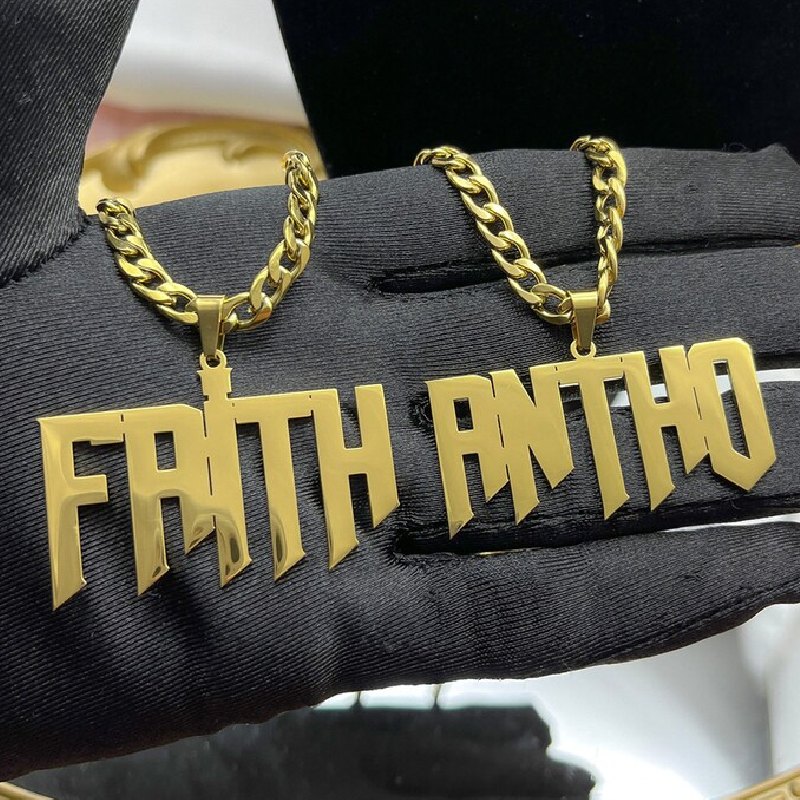 Customized Sharp Font Name Pendant Bold Statement Style With Street Luxury - Image 3