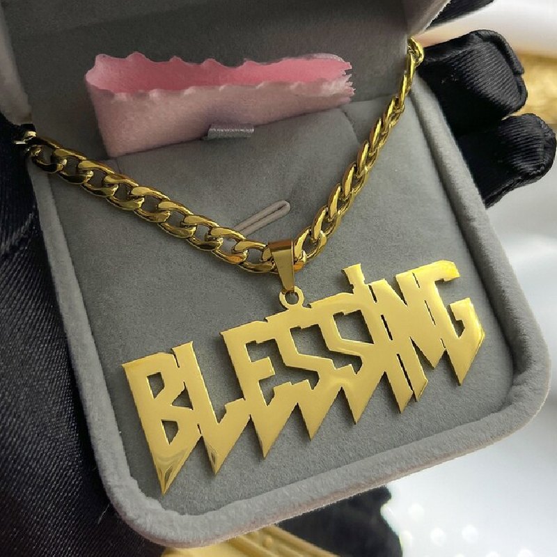 Customized Sharp Font Name Pendant Bold Statement Style With Street Luxury - Image 5