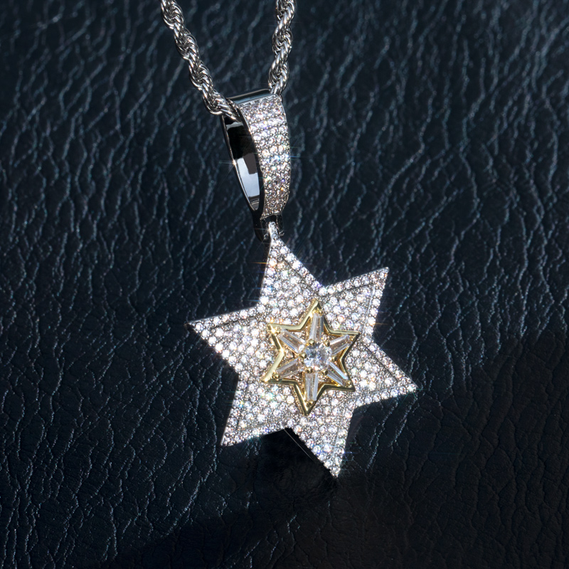 Rotatable Star Of David Pendant Bold Statement Style With Street Luxury - Image 3