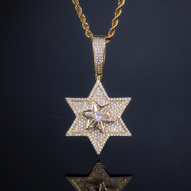 Rotatable Star Of David Pendant Bold Statement Style With Street Luxury - Image 4
