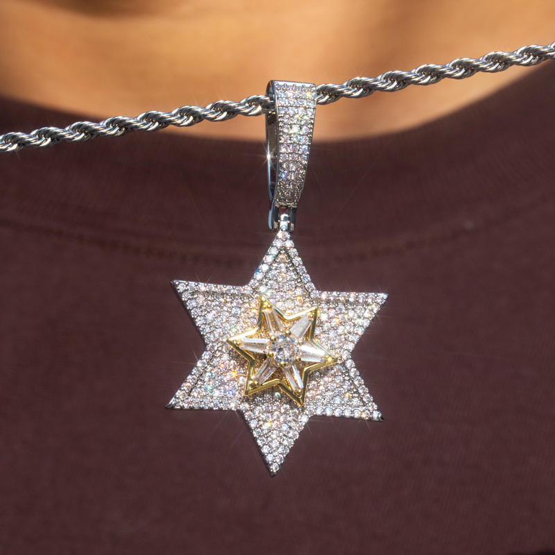 Rotatable Star Of David Pendant Bold Statement Style With Street Luxury - Image 5
