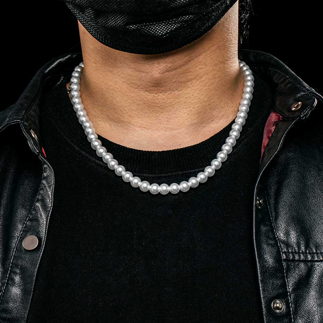 6mm/8mm/10mm Pearl Necklace Bold Statement Style With Street Luxury