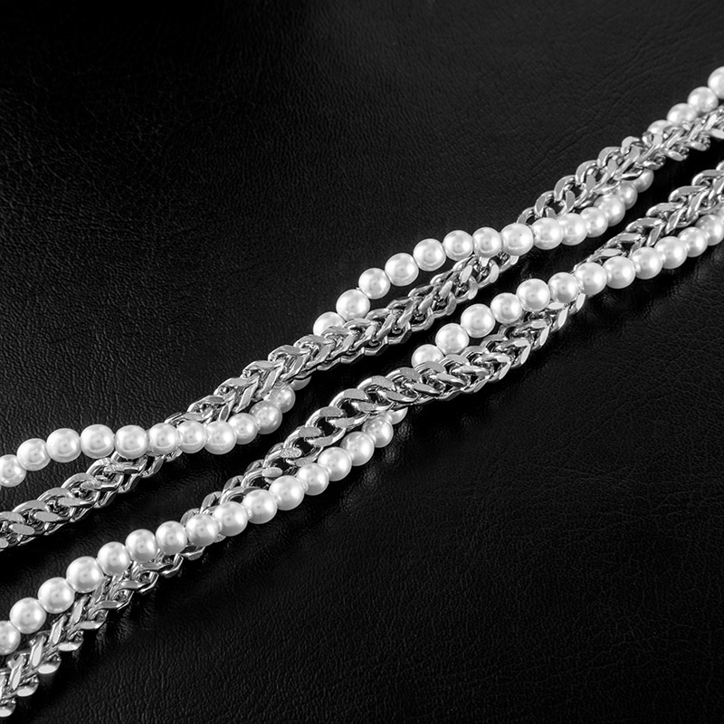 Winding Pearl And Franco Box Chain Bold Statement Style With Street Luxury - Image 4
