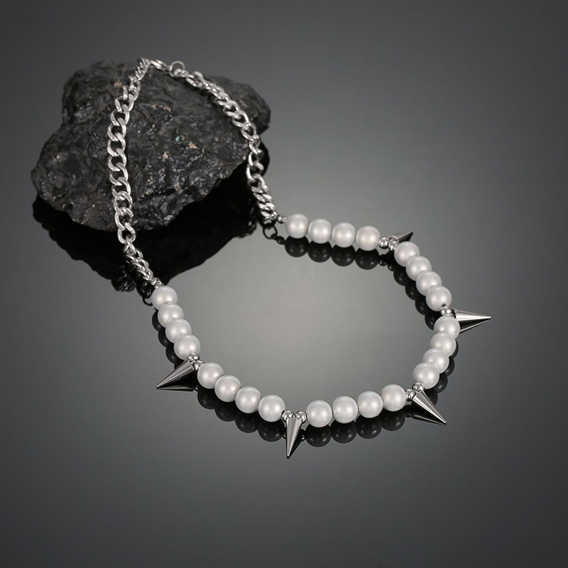 Rivet Cuban Pearl Necklace Bold Statement Style With Street Luxury - Image 5