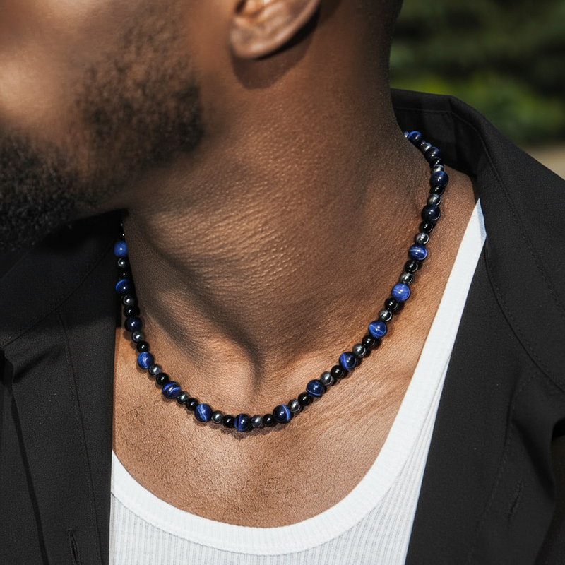 Yellow Tiger Eye Stone Chain Bold Statement Style With Street Luxury - Image 9
