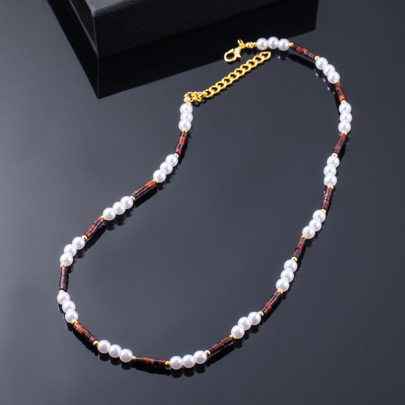 Tiger Eye Stone Pearl Adjustable Chain Made For Bold Statement Looks