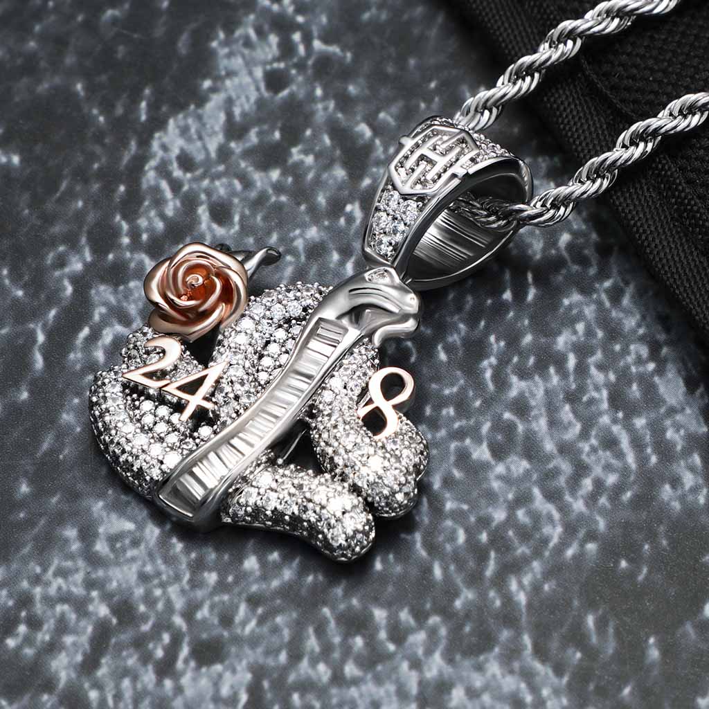 Iced Out Snake Memorial Pendant Gold With Street Luxury Shine - Image 3
