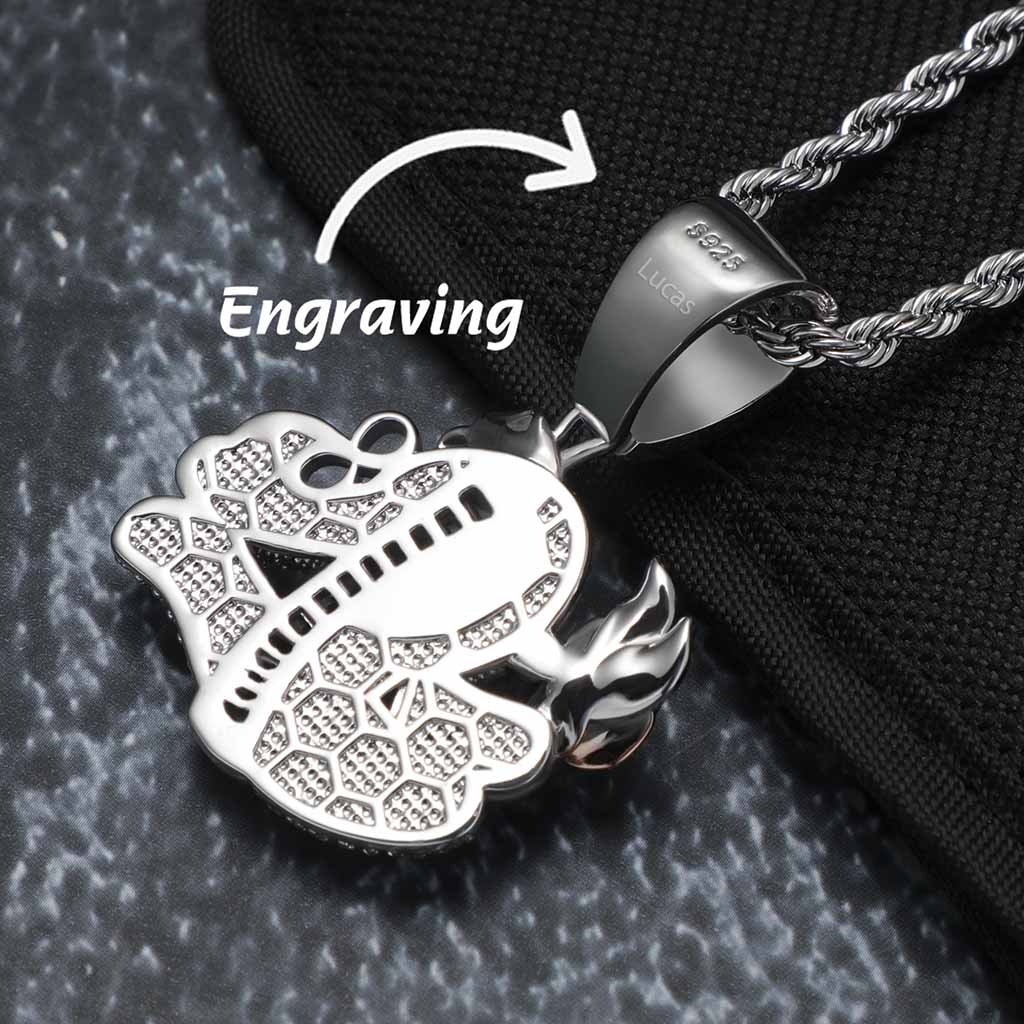 Iced Out Snake Memorial Pendant Gold With Street Luxury Shine - Image 4