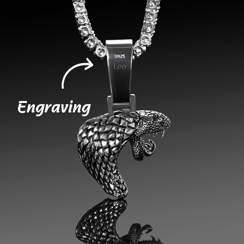 Open-mouthed Cobra Head Pendant Bold Statement Style With Street Luxury - Image 4