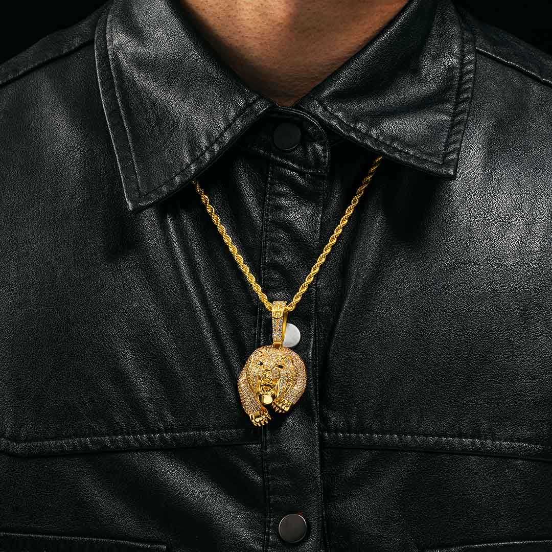 The Walking Bear Pendant In Gold Gold With Bold Statement Appeal - Image 6