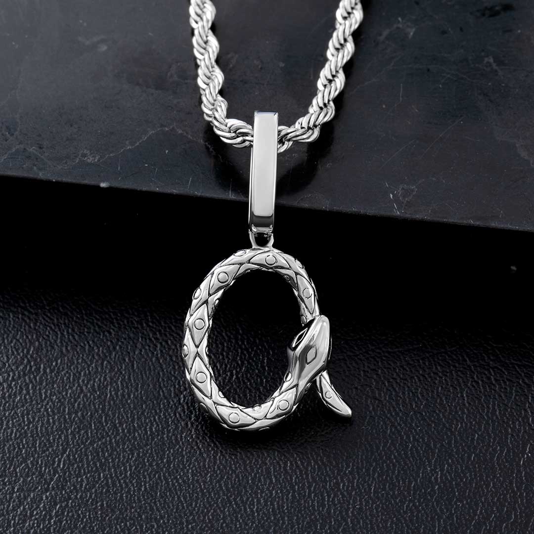 Snake Letters Pendant Bold Statement Style With Street Luxury