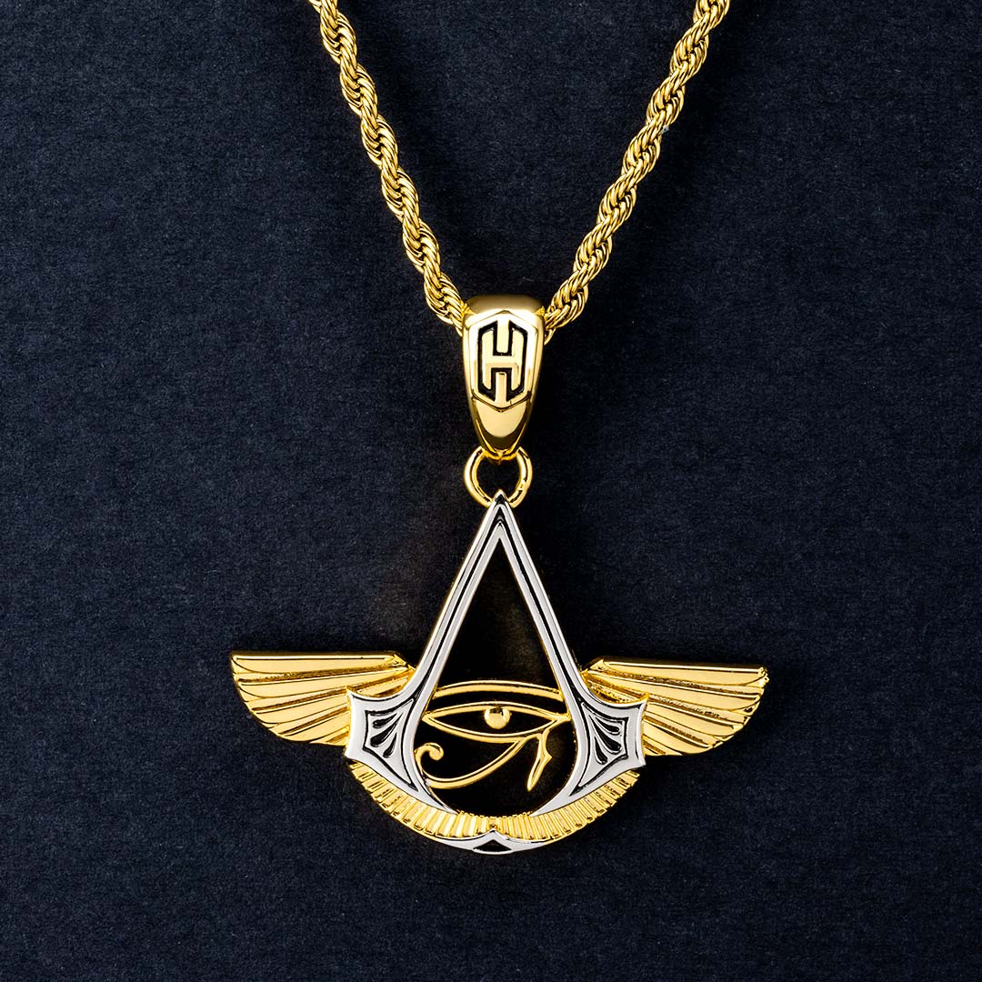 Eye Of Horus Wings Pendant Bold Statement Style With Street Luxury - Image 4