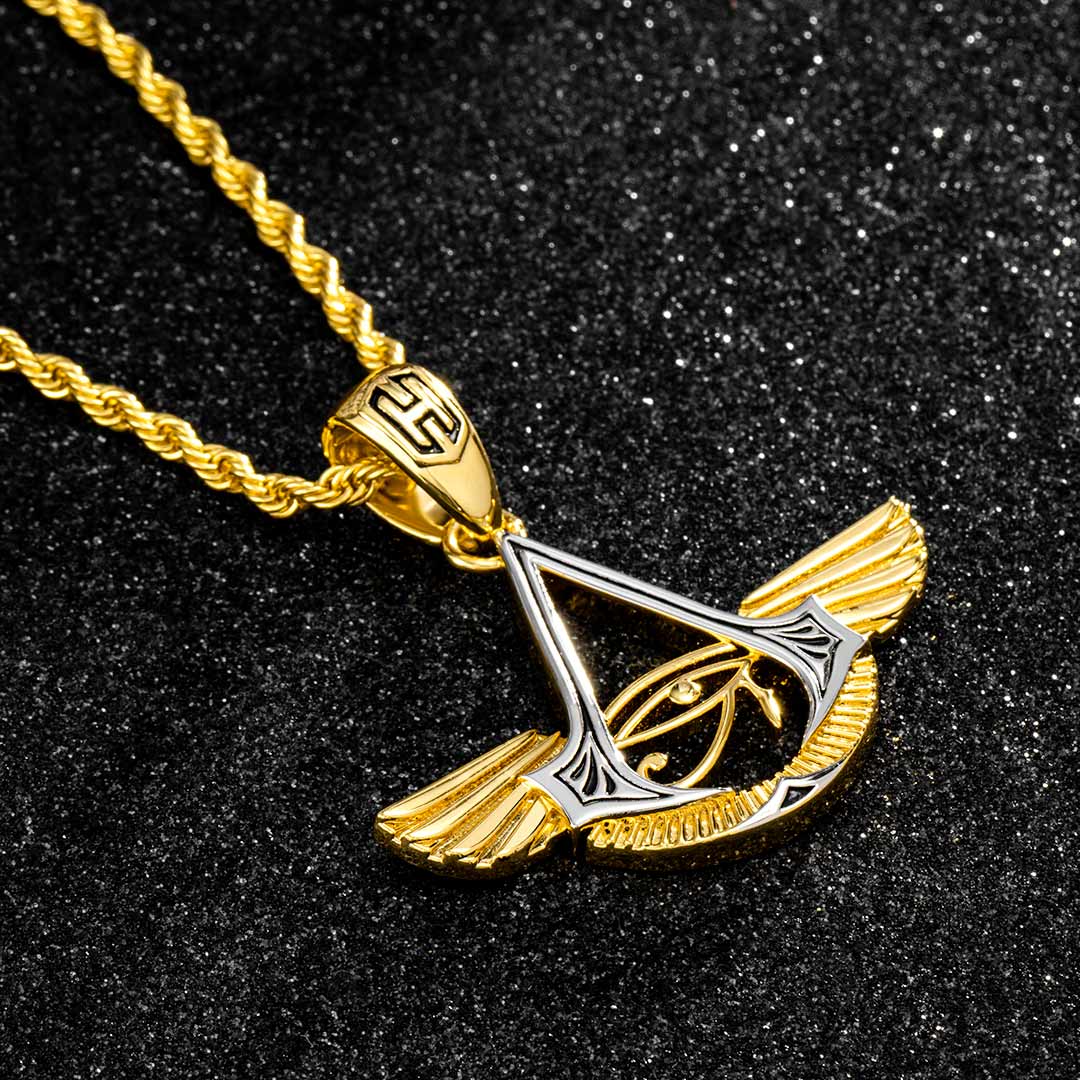 Eye Of Horus Wings Pendant Bold Statement Style With Street Luxury - Image 5