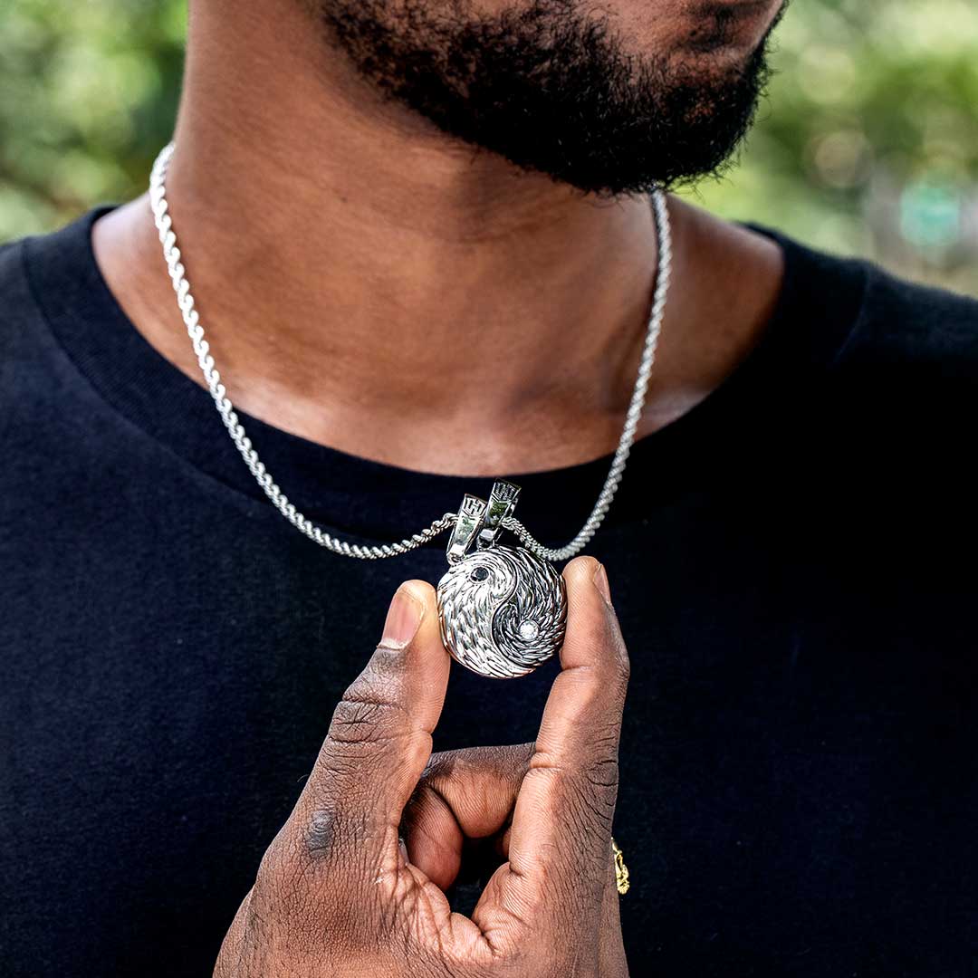 2pc Yin Yang Magnetic Pendant Bold Statement Style With Street Luxury