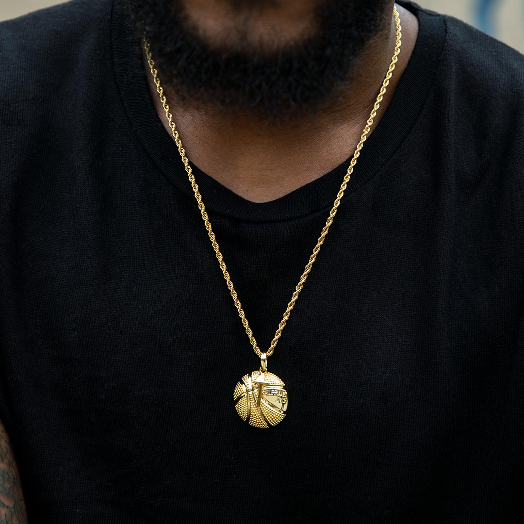 Basketball And Cross Pendant Bold Statement Style With Street Luxury - Image 3