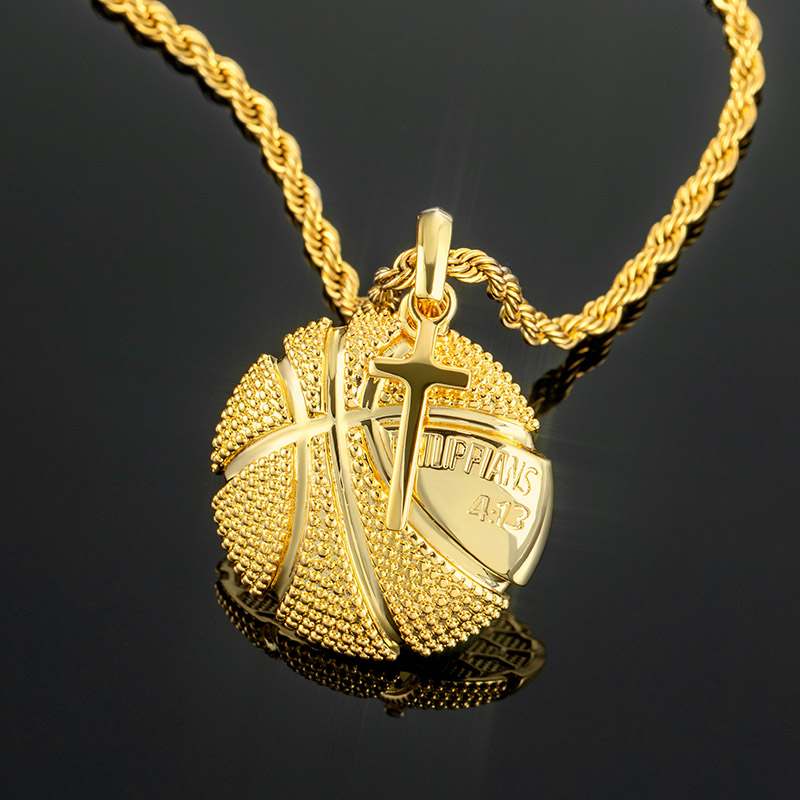 Basketball And Cross Pendant Bold Statement Style With Street Luxury