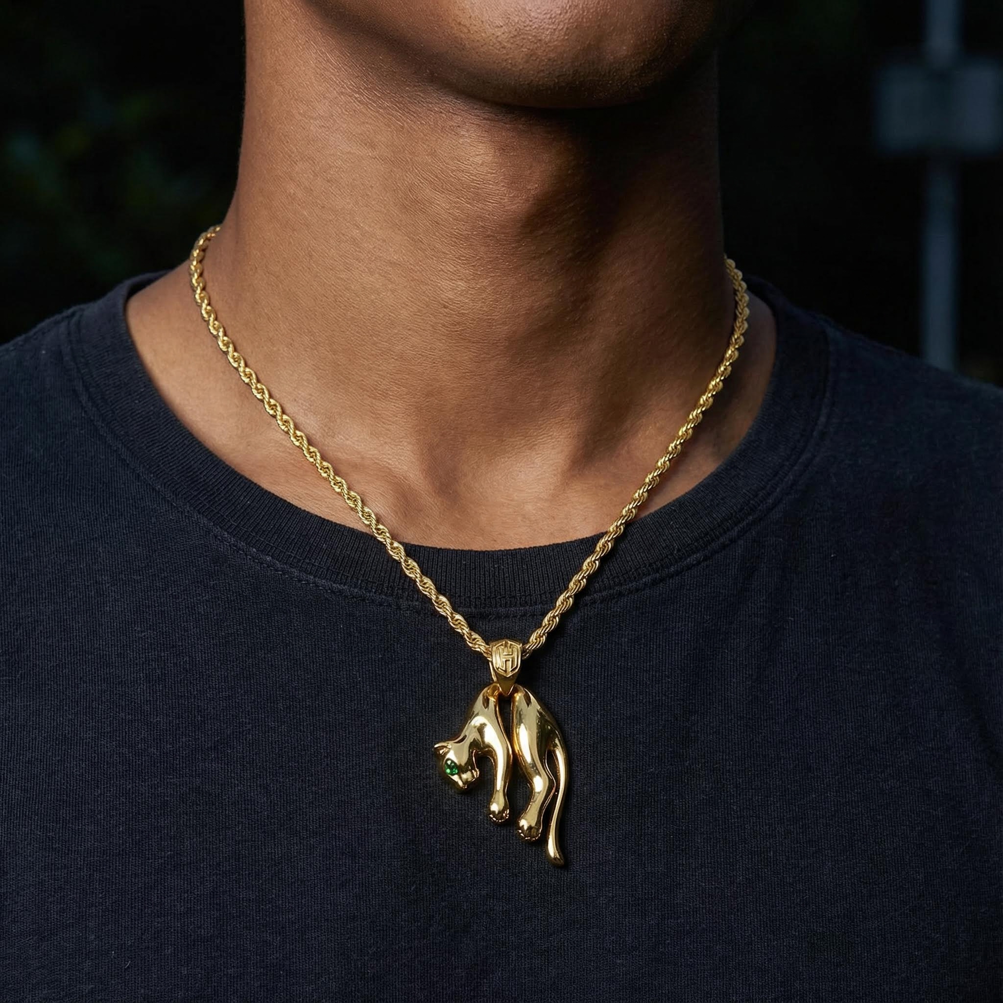 Iced Out Panther Pendant Gold Premium Look Without Heavy Price - Image 3