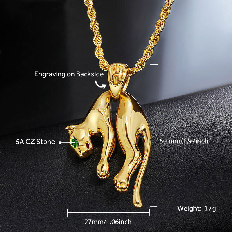 Iced Out Panther Pendant Gold Premium Look Without Heavy Price - Image 4