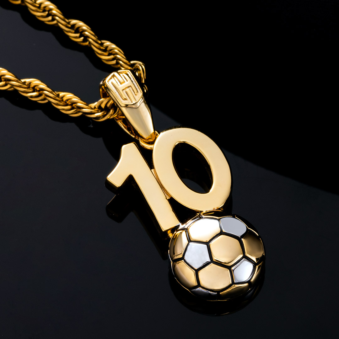 Custom Number Soccer Pendant Bold Statement Style With Street Luxury - Image 5