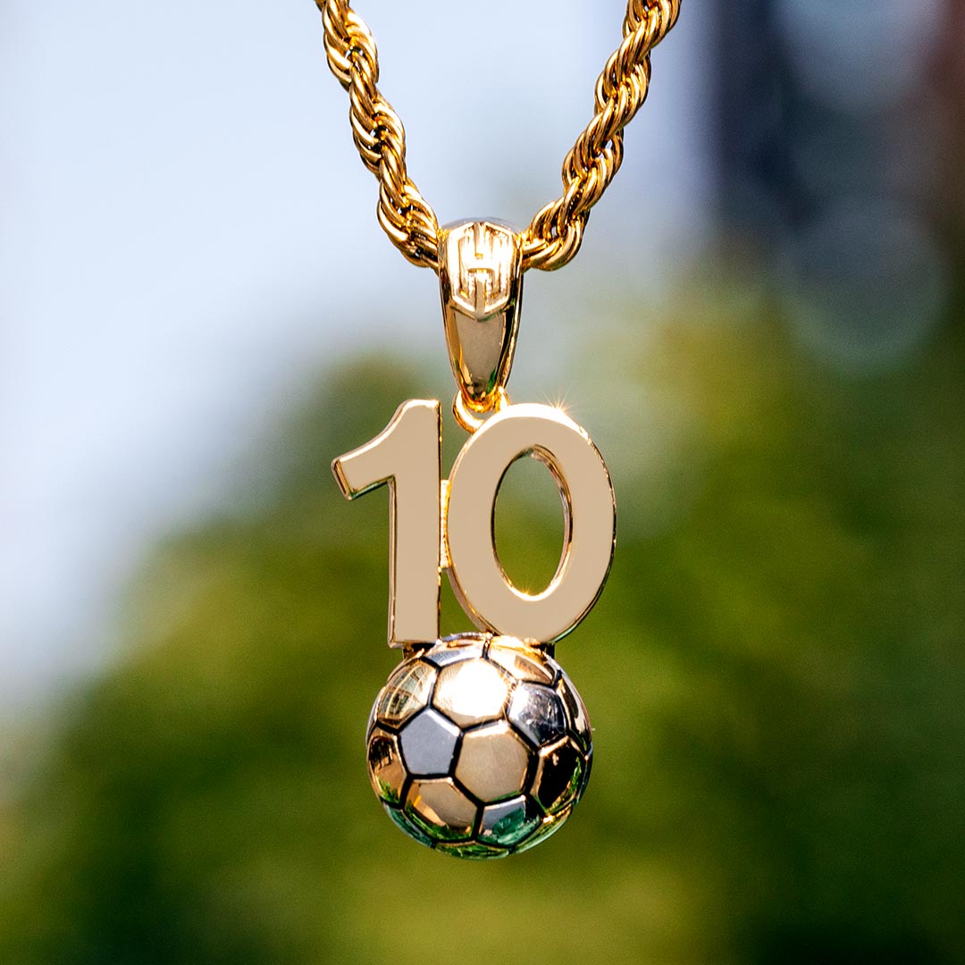 Custom Number Soccer Pendant Bold Statement Style With Street Luxury