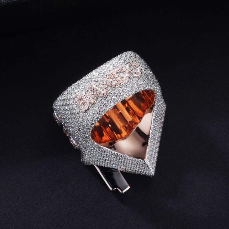 Made To Order Trap House Moissanite Custom S925 Silver Men's Ring Iced Out - Image 5