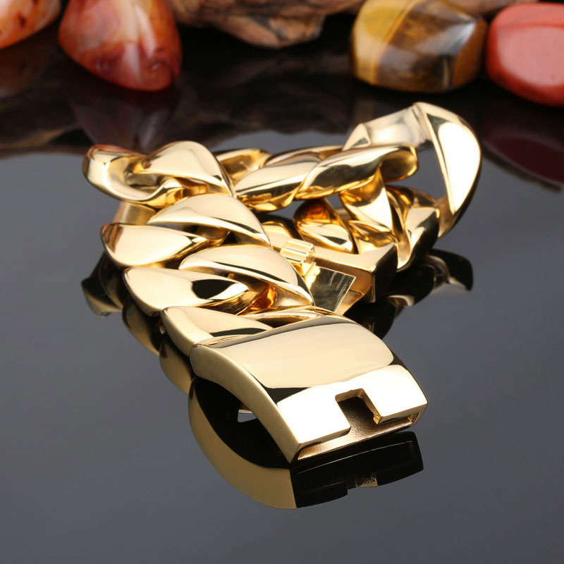 32mm 316l Stainless Steel Cuban Bracelet Silver With Street Luxury Shine - Image 6