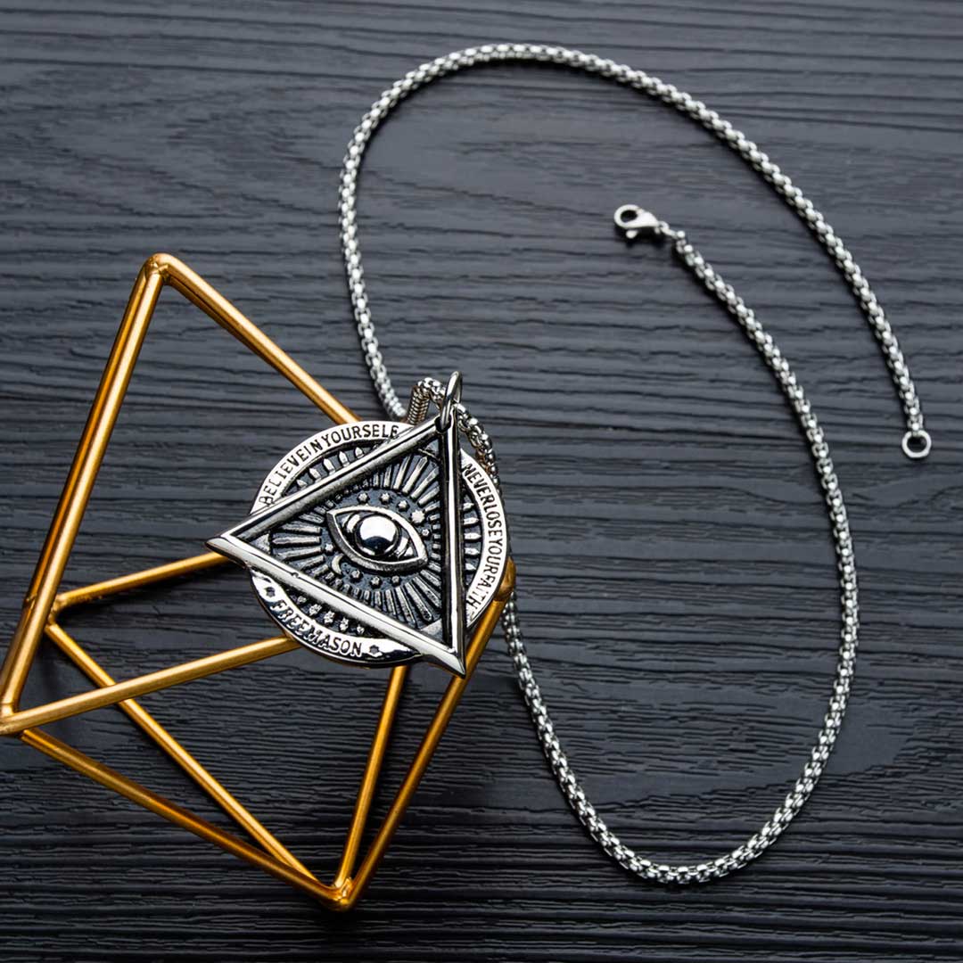 The Eye Of Evil Stainless Steel Pendant Silver With Street Luxury Shine - Image 3