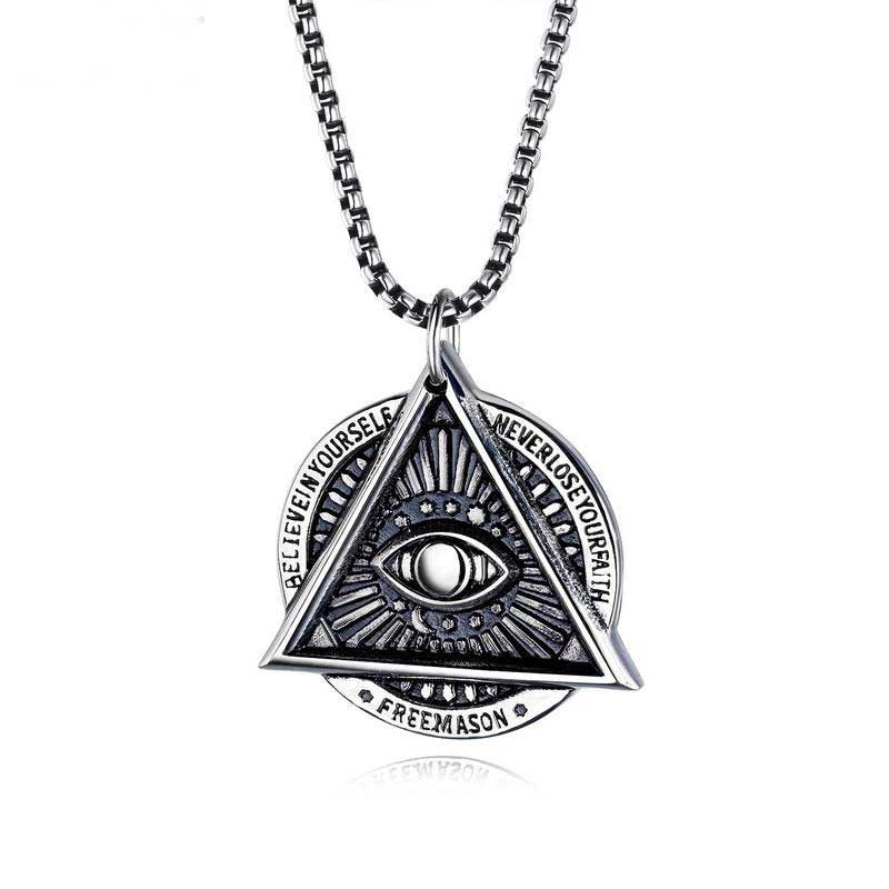 The Eye Of Evil Stainless Steel Pendant Silver With Street Luxury Shine - Image 4