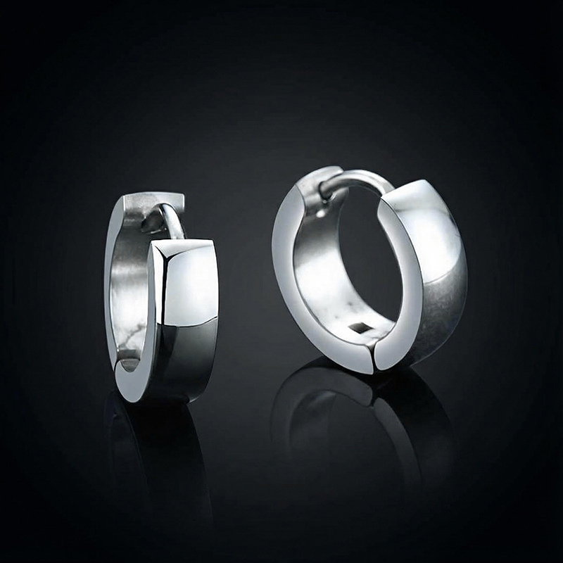 Stainless Steel Hoop Earrings Bold Statement Style With Street Luxury - Image 4