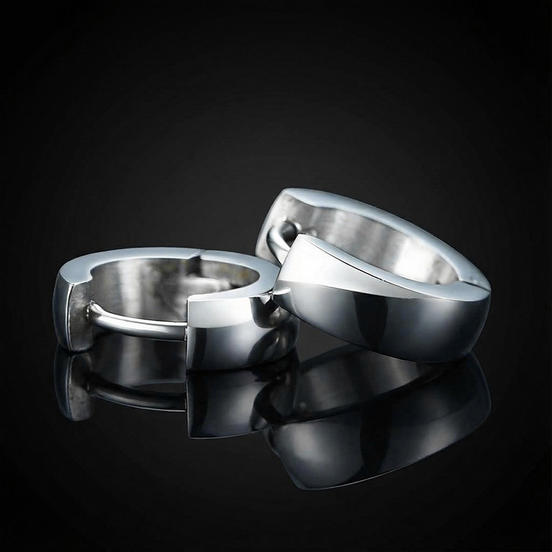Stainless Steel Hoop Earrings Bold Statement Style With Street Luxury - Image 5