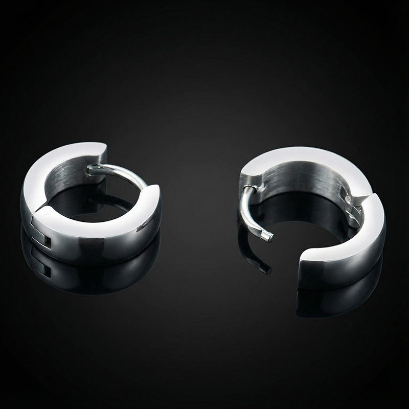 Stainless Steel Hoop Earrings Bold Statement Style With Street Luxury - Image 6