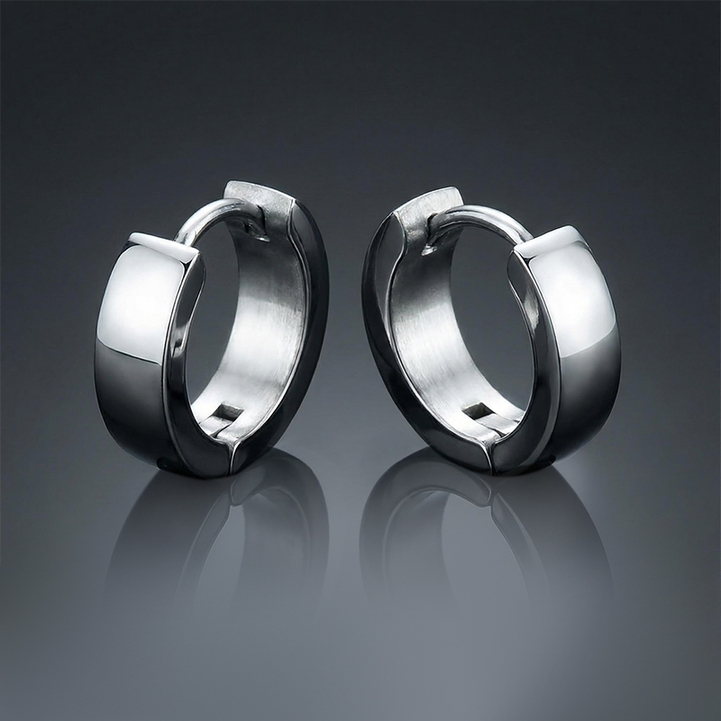 Stainless Steel Hoop Earrings Bold Statement Style With Street Luxury