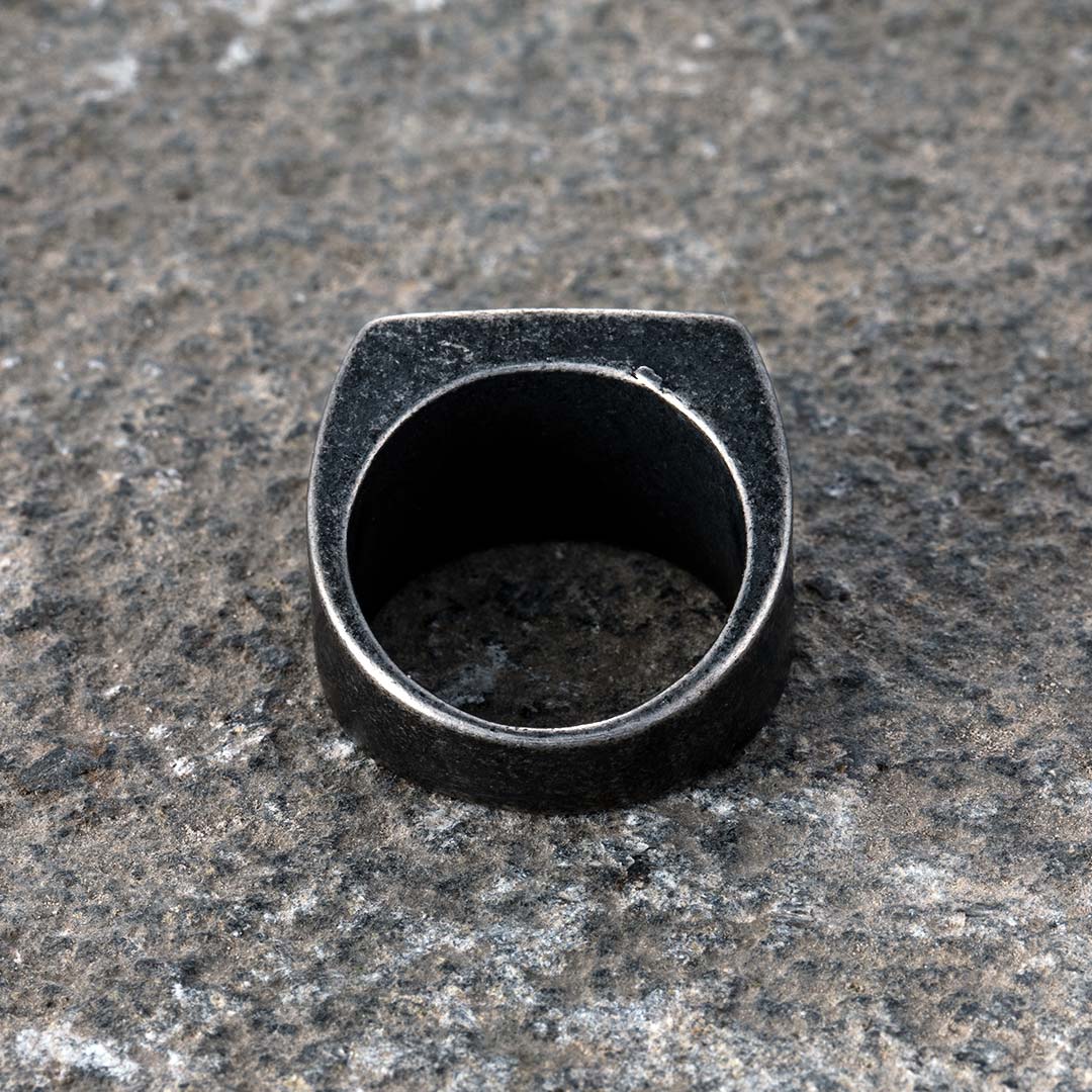1776 Crossed Guns Stainless Steel Ring Silver With Street Luxury Shine - Image 4