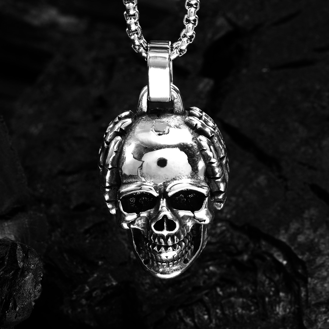 Dark Stainless Steel Pendant Bold Statement Style With Street Luxury - Image 3