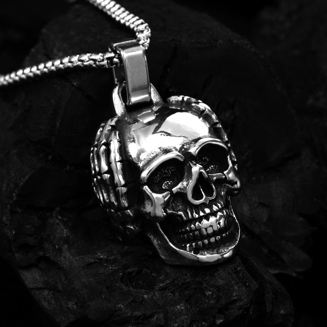 Dark Stainless Steel Pendant Bold Statement Style With Street Luxury