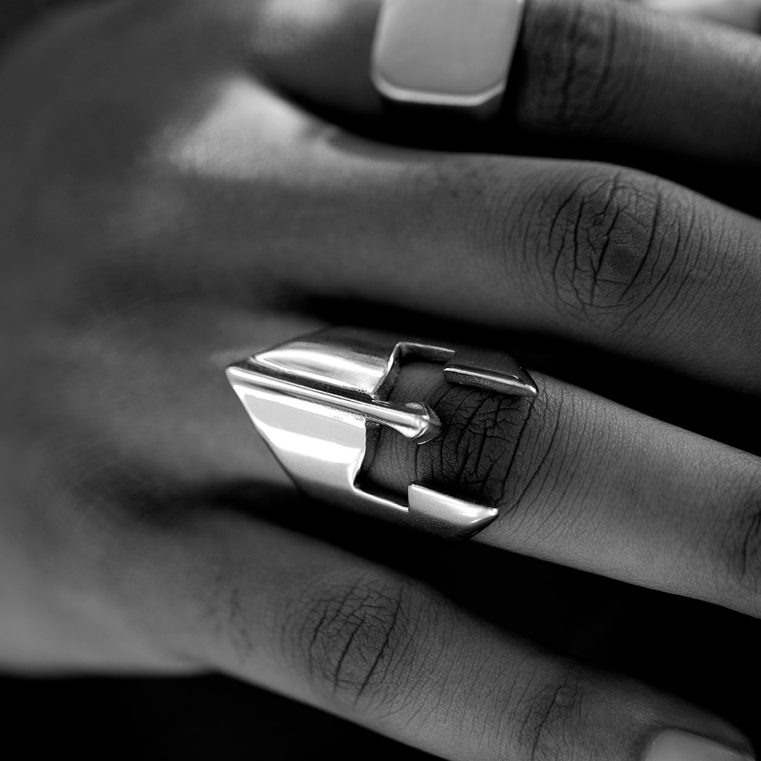 Spartan Warrior Helmet Stainless Steel Ring Silver With Street Luxury Shine