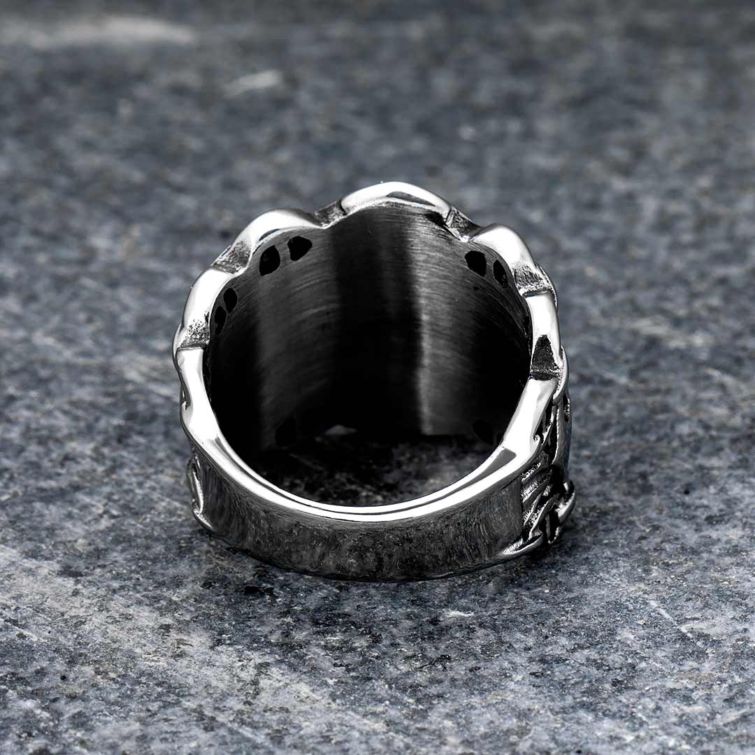 Northern Compass Marine Stainless Steel Ring With Street Luxury Shine - Image 5