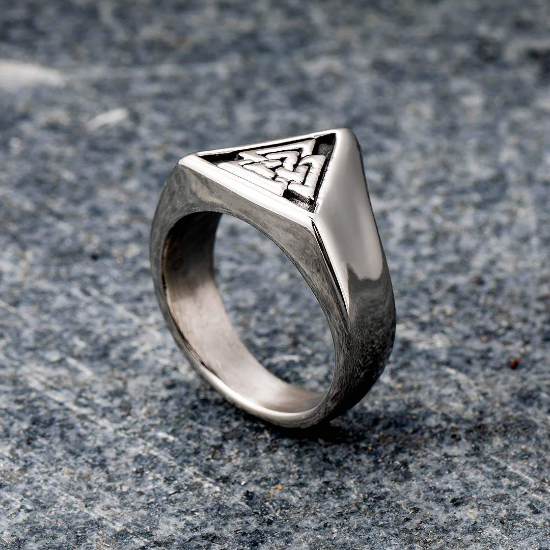 Valknut Viking Stainless Steel Ring Bold Statement Style With Street Luxury - Image 3