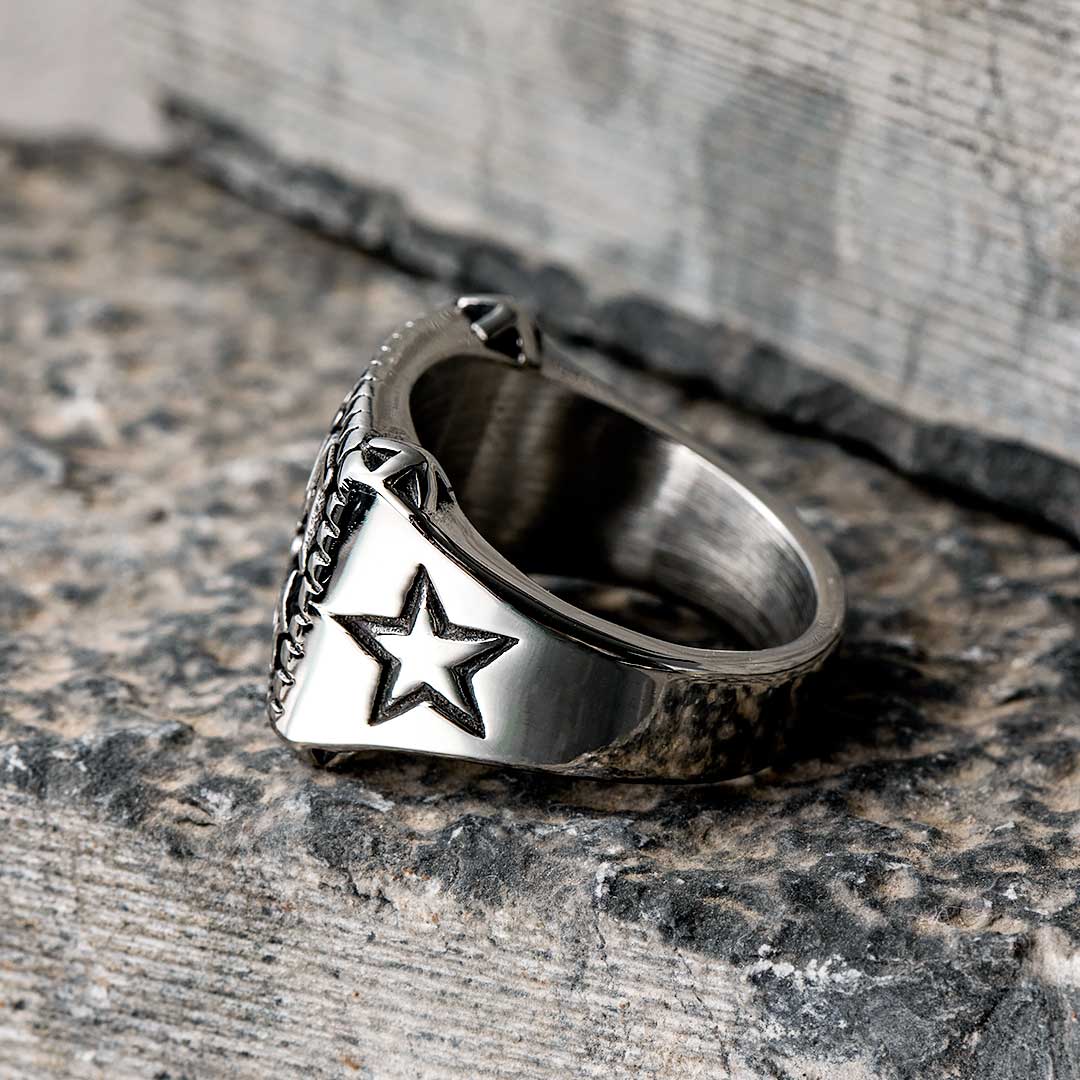 f**k You Mirror Effect Stainless Steel Ring With Street Luxury Shine - Image 4